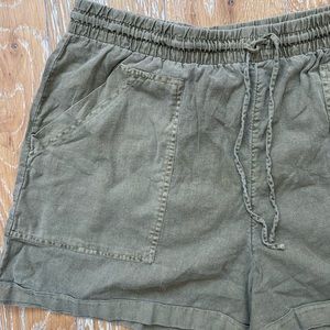 Olive Green Cargo Shorts